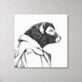 Herdwick Lamb in loopgravenjas (sneeuw) Canvas Afdruk (Voorkant)