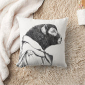 Herdwick Lamb in loopgravenjas (sneeuw) Kussen (Deken)