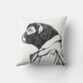 Herdwick Lamb in loopgravenjas (sneeuw) Kussen (Achterkant)