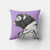 Herdwick Lamb in Trench Coat (Sumire) Kussen (Achterkant)