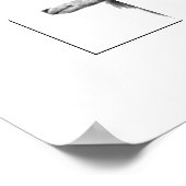 Herdwick Ram in Duffel Coat (Sneeuw) Poster (Hoek)