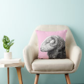 Herdwick Ram in Duffel Coat (Ume) Kussen (Stoel)