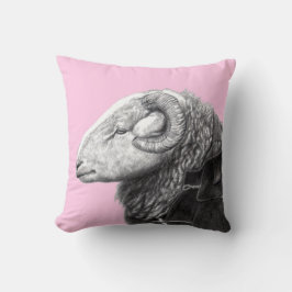 Herdwick Ram in Duffel Coat (Ume) Kussen