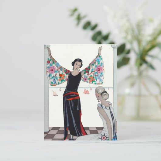 Here Are My Wings - George Barbier Briefkaart (Staand voorkant)