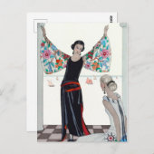 Here Are My Wings - George Barbier Briefkaart (Voorkant / Achterkant)