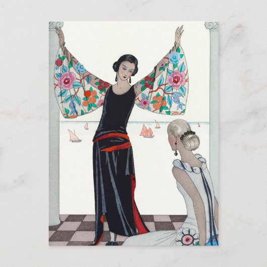 Here Are My Wings - George Barbier Briefkaart (Voorkant)