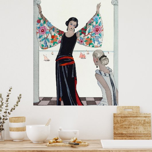 Here Are My Wings - George Barbier Poster (Keuken)