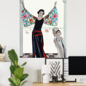 Here Are My Wings - George Barbier Poster (Thuiskantoor)