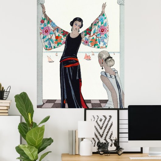 Here Are My Wings - George Barbier Poster (Thuiskantoor)