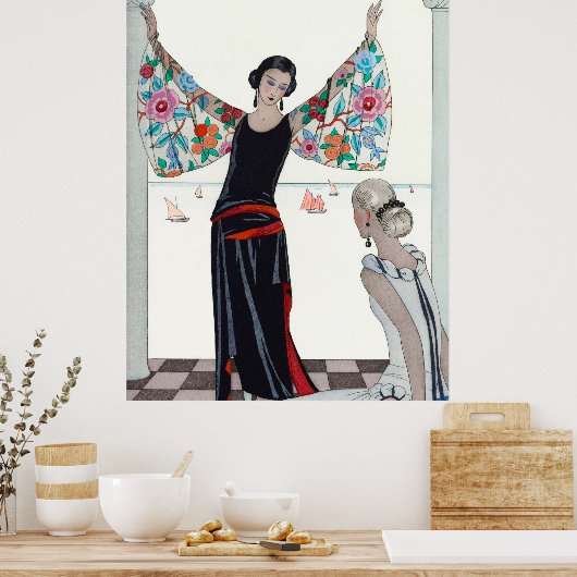 Here Are My Wings - George Barbier Poster (Keuken)