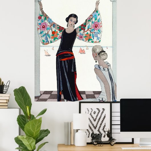 Here Are My Wings - George Barbier Poster (Thuiskantoor)