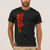 Here Be Dragons Shirt - Fierce Chinese Mythycal (Voorkant)