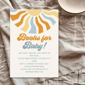 Here come the son - Groovy Style Baby Shower Informatiekaartje