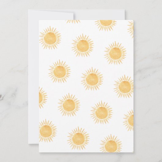 Here Come The Sons Twin Boy's Baby Shower Kaart (Achterkant)