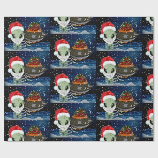 HERE COMES SANTA CLAUS CADEAUPAPIER (Vlak)