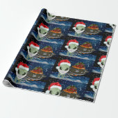 HERE COMES SANTA CLAUS CADEAUPAPIER (Uitgerold)