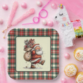 Here Comes Santa Claus Papieren Bordje (Feest)