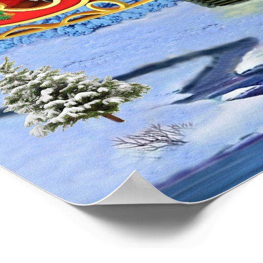 HERE COMES SANTA CLAUS POSTER (Hoek)