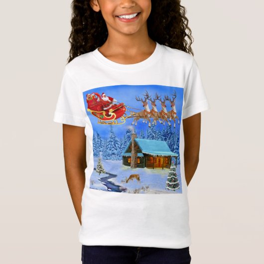 HERE COMES SANTA CLAUS T-SHIRT (Voorkant)