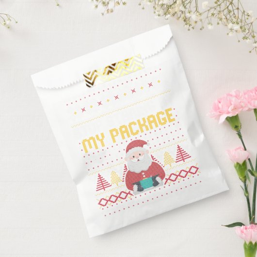 Here Comes Sleigh Right Down My Driveway Red Plaid Bedankzakje (Gezegeld)