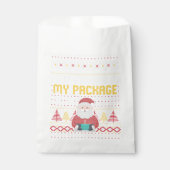 Here Comes Sleigh Right Down My Driveway Red Plaid Bedankzakje (Voorkant)