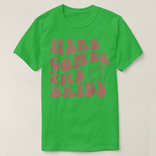 Here Comes The Bride Wedding Ring Bearer Flower Gi T-shirt (Design voorkant)