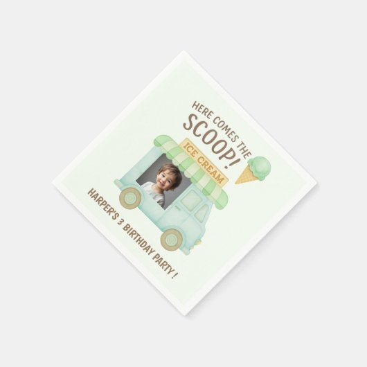 Here Comes the Scoop! Mint Ice Cream Truck Photo  Servet (Hoek)