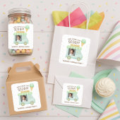 Here Comes the Scoop! Mint Ice Cream Truck Photo  Vierkante Sticker