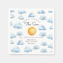 Here comes the Son Baby Boy Shower Servet