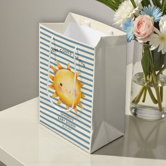 Here Comes the Son Baby Shower Bag Medium Cadeauzakje