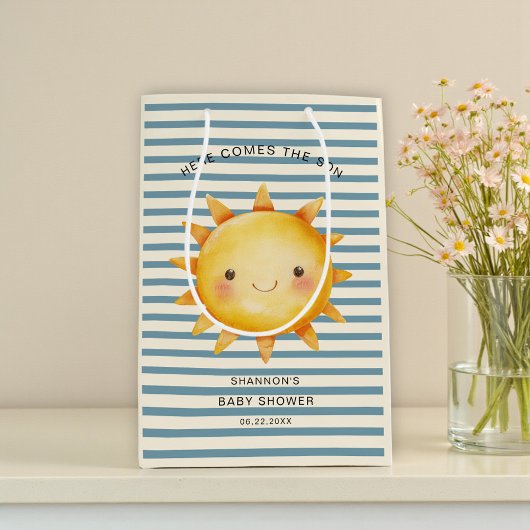 Here Comes the Son Baby Shower Bag Medium Cadeauzakje
