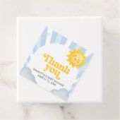 Here Comes the Son Baby Shower Bedankjes Labels (In situ)