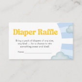 Here Comes the Son Baby Shower Diaper Raffle Informatiekaartje (Voorkant)