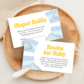 Here Comes the Son Baby Shower Diaper Raffle Informatiekaartje