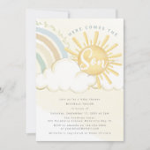 Here Comes The Son | Baby Shower Kaart (Voorkant)
