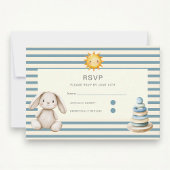Here comes the son baby shower rsvp card