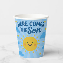 Here Comes the Son Baby Shower- Zonneschijn  Papieren Bekers