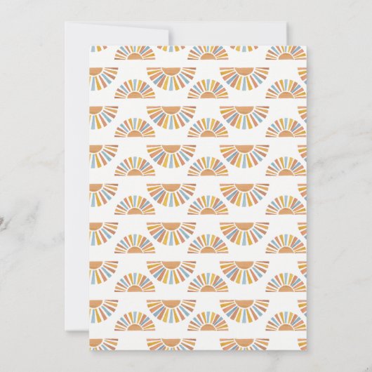 Here Comes The Son beroemd gemaakt door Baby showe Kaart (Achterkant)