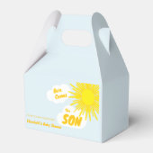 Here Comes The Son Boy Baby Shower Bedankdoosjes (Voorkant Zijde)