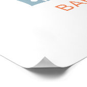 Here Comes The Son Boy Baby Shower Welcome Sign Poster (Hoek)