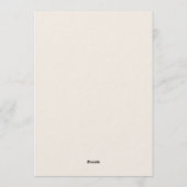 Here Comes The Son Boy's Baby Shower Kaart (Achterkant)