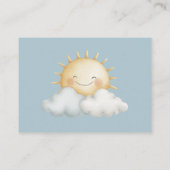 Here Comes the Son Diaper Raffle Card Informatiekaartje (Achterkant)