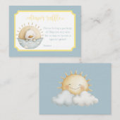 Here Comes the Son Diaper Raffle Card Informatiekaartje (Voorkant / Achterkant)