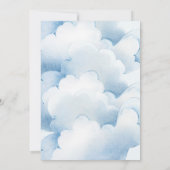 Here Comes The Son Editable Baby Boy Shower Kaart (Achterkant)