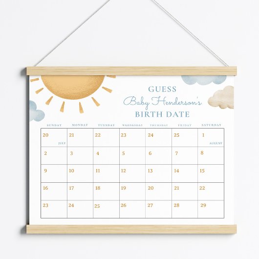 Here Comes the Son Guess the Date Poster