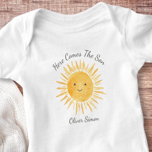 Here Comes The Son Personalized  Romper