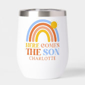 Here Comes The Son Rainbow Boy Baby Shower (Achterkant)