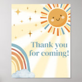 Here Comes The Son Retro Bedankt voor uw komst Poster (Voorkant)