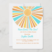 Here Comes The Son, Retro Boho Rainbow Kaart (Voorkant)