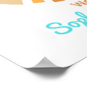 Here Comes The Son, Retro Boho Sunshine Welcome Poster (Hoek)